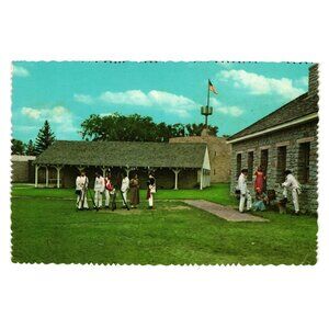 Vintage Postcard Ft. Snelling Restoration Parade Minnesota Historical Society